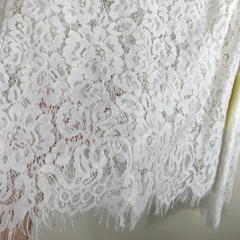 White Belle Sleeve Lace Blouse - Picture 3 of 7